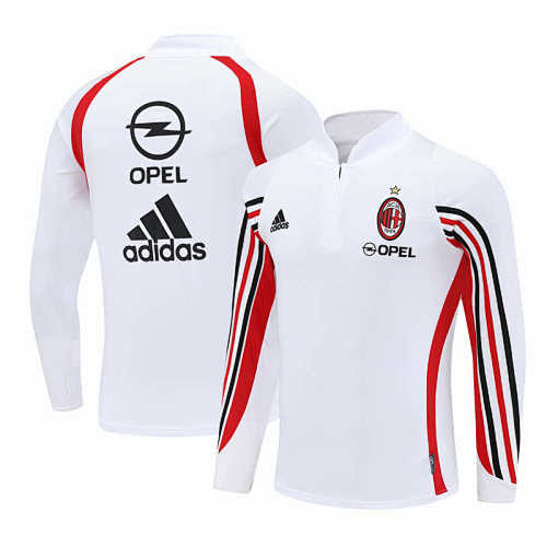 A.C. Milan White Half Pull Training Suit