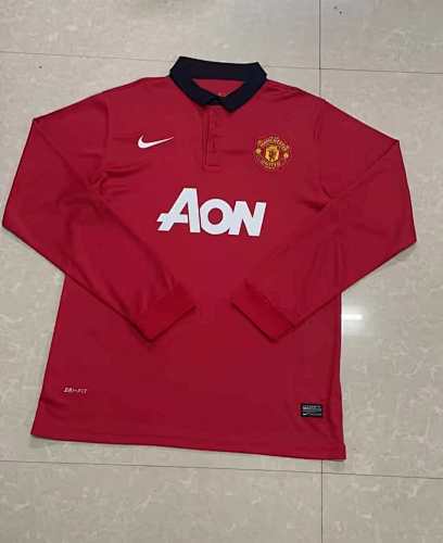 Manchester United Home Long Sleeved Retro Fan Version