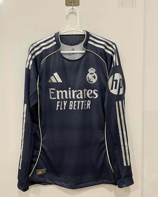 Real Madrid Away Long Sleeved Player Version