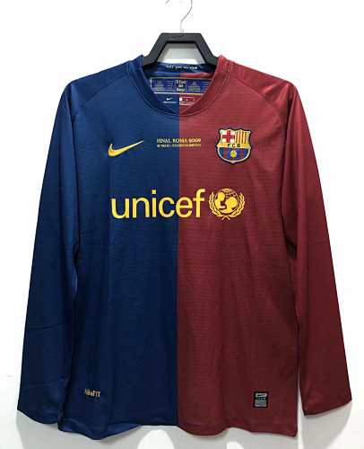 Barcelona Home Long Sleeved Champions League Retro Fan Version