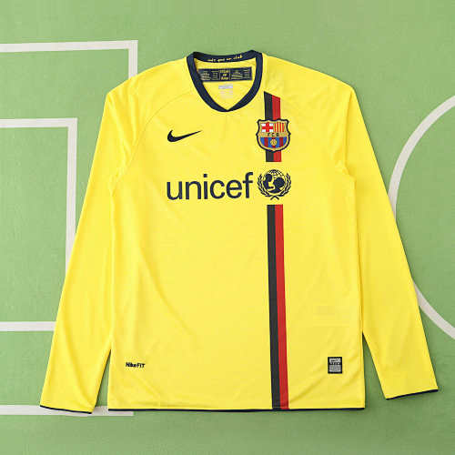 FC Barcelona Barça Away Long Sleeved Retro Fan Version