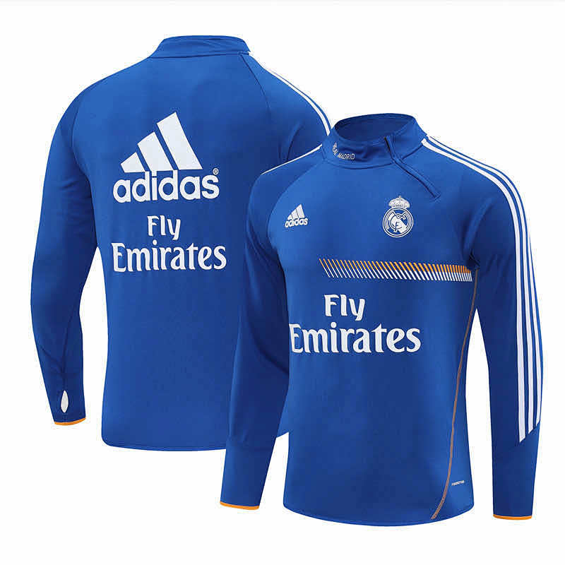Real Madrid CF Blue Half Pull Training Suit