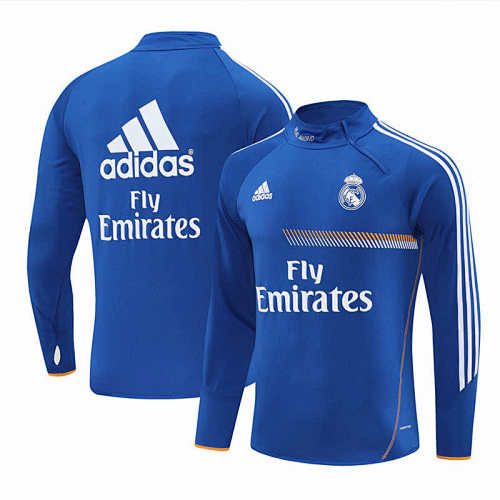 Real Madrid CF Blue Half Pull Training Suit