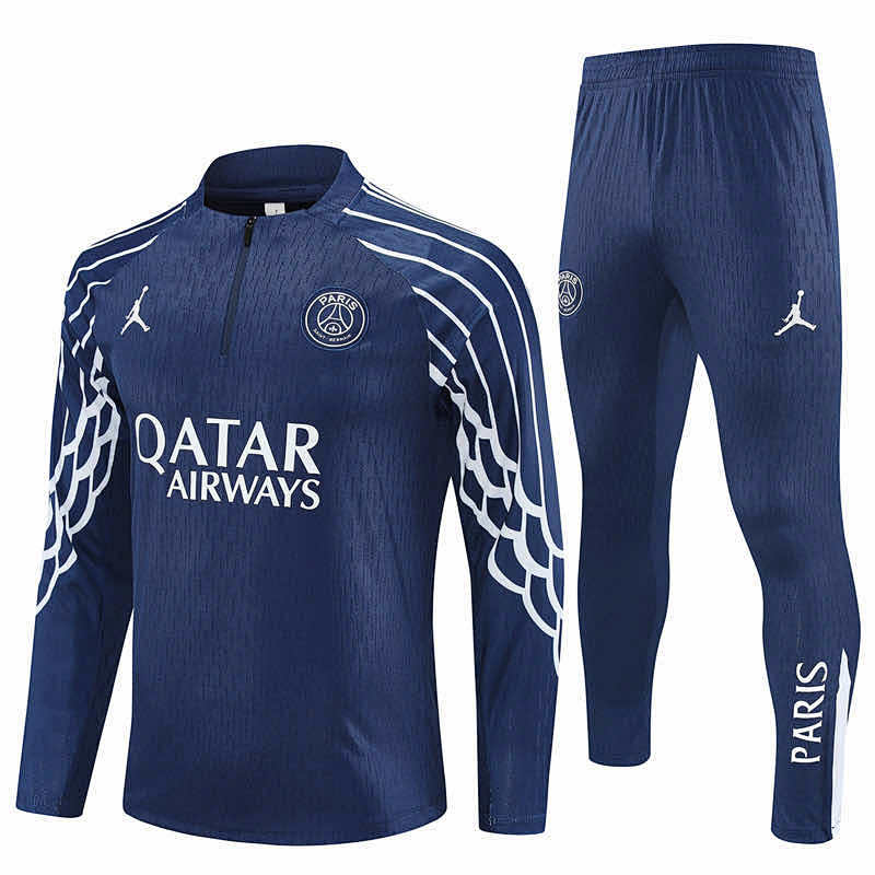 Paris Saint-Germain F.C. Half Zip Training Suit Set