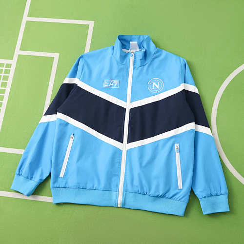 S.s.c. Napoli Blue Training Clothes Windbreaker
