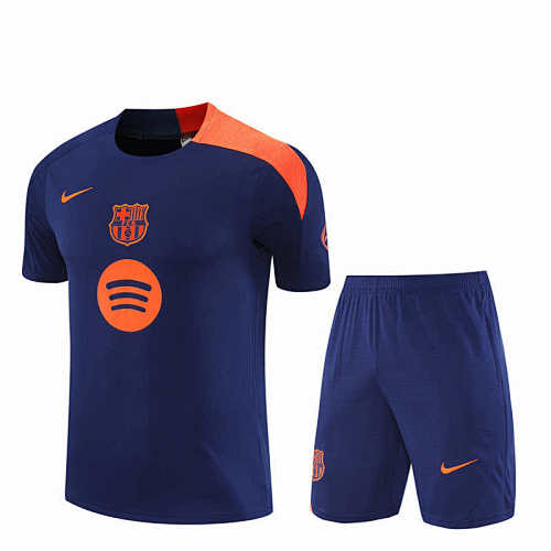 FC Barcelona Barça Training Clothes Suit Short Sleeve Fan Version
