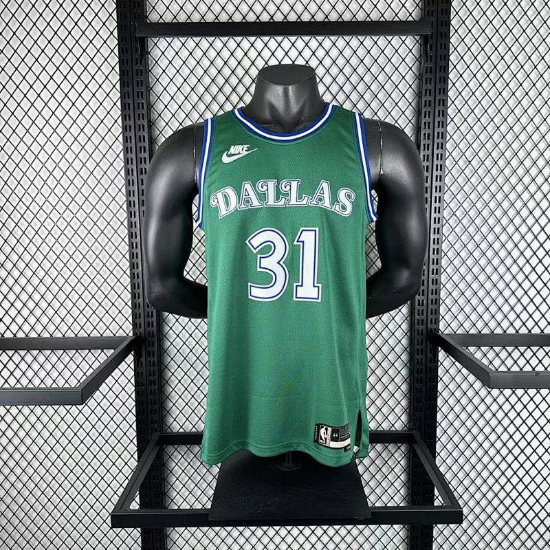 25-26 Nba Dallas Mavericks Retro Green 31-THOMPSON