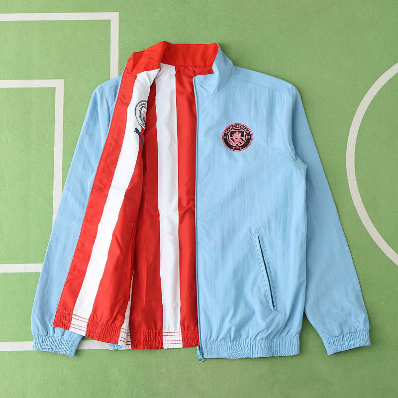 Manchester City F.C. Wear On Both Sides Windbreaker