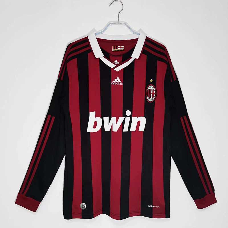 AC Milan Home Long Sleeved Retro Fan Version