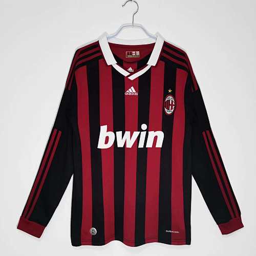AC Milan Home Long Sleeved Retro Fan Version