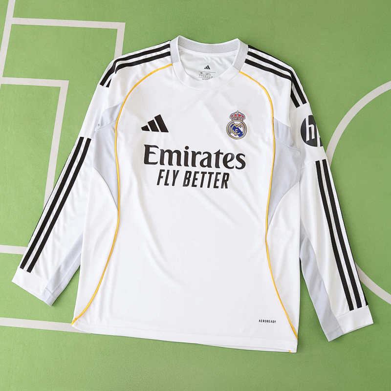 Real Madrid CF Home Long Sleeve Fan Version