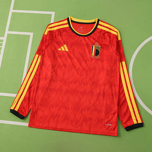 Fifa World Cup Belgium Home Long Sleeve Fan Version