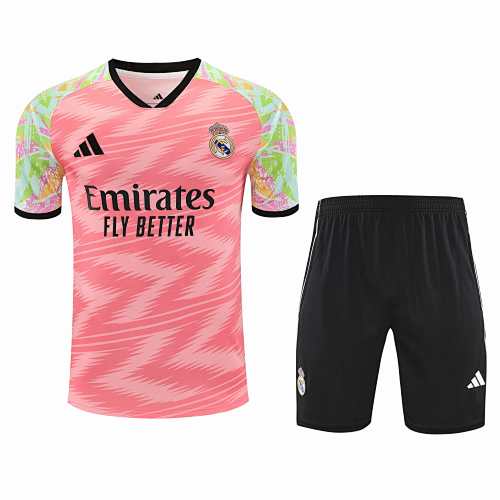 Real Madrid CF Training Clothes Suit Short Sleeve Fan Version