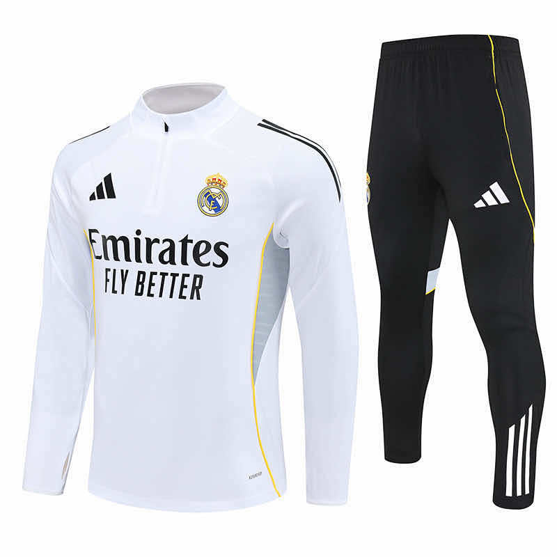 Real Madrid CF Half Zip Training Suit Set