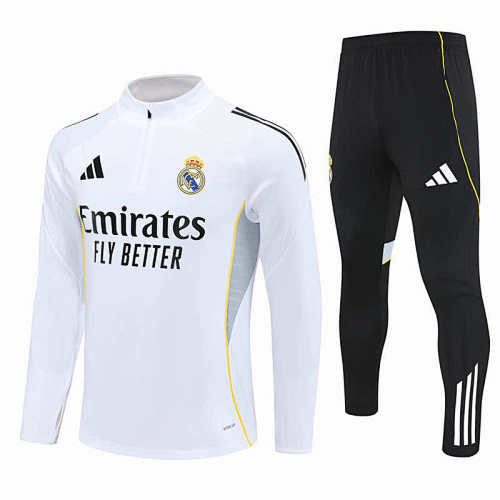 Real Madrid CF Half Zip Training Suit Set