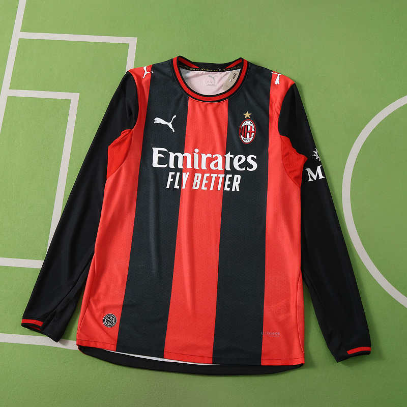 A.C. Milan Home Long Sleeves Player Version