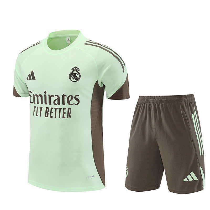 Real Madrid CF Training Clothes Suit Short Sleeve Fan Version