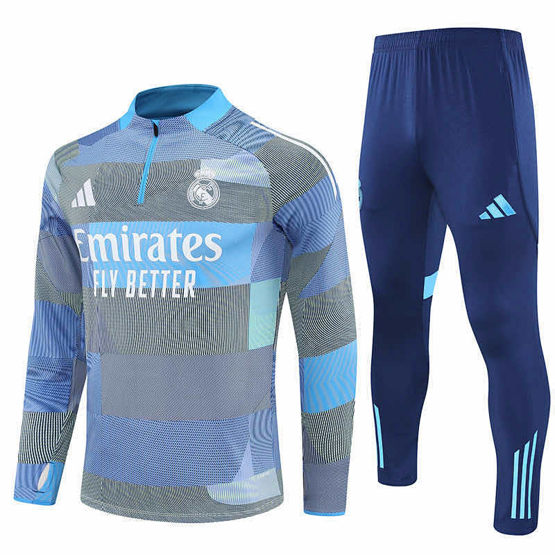 Real Madrid CF Half Zip Training Suit Set