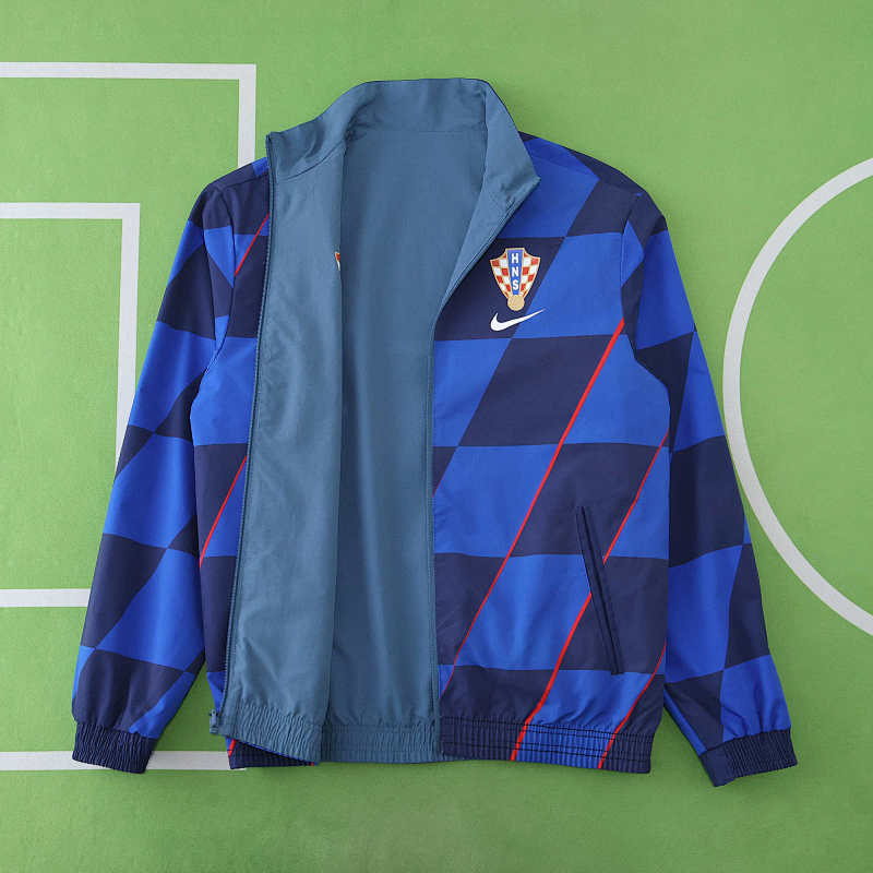 Croatia Wear On Both Sides Windbreaker