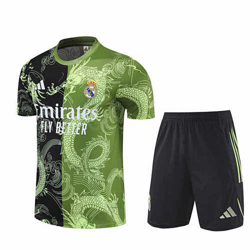 Real Madrid CF Training Clothes Suit Short Sleeve Fan Version