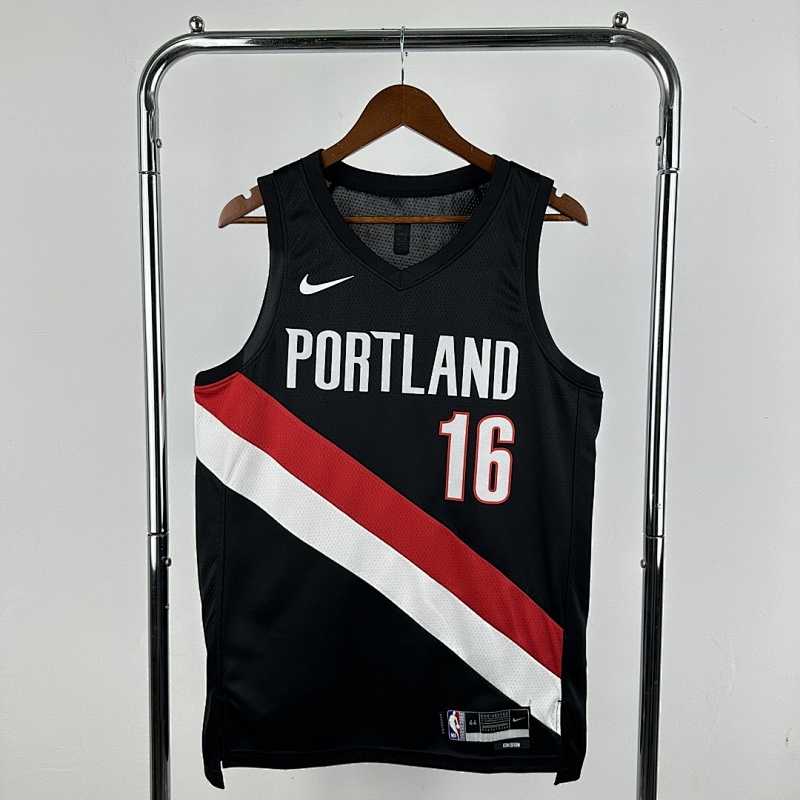 25-26 Nba Portland Trail Blazers Away Black 14-YANG