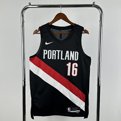 25-26 Nba Portland Trail Blazers Away Black 14-YANG