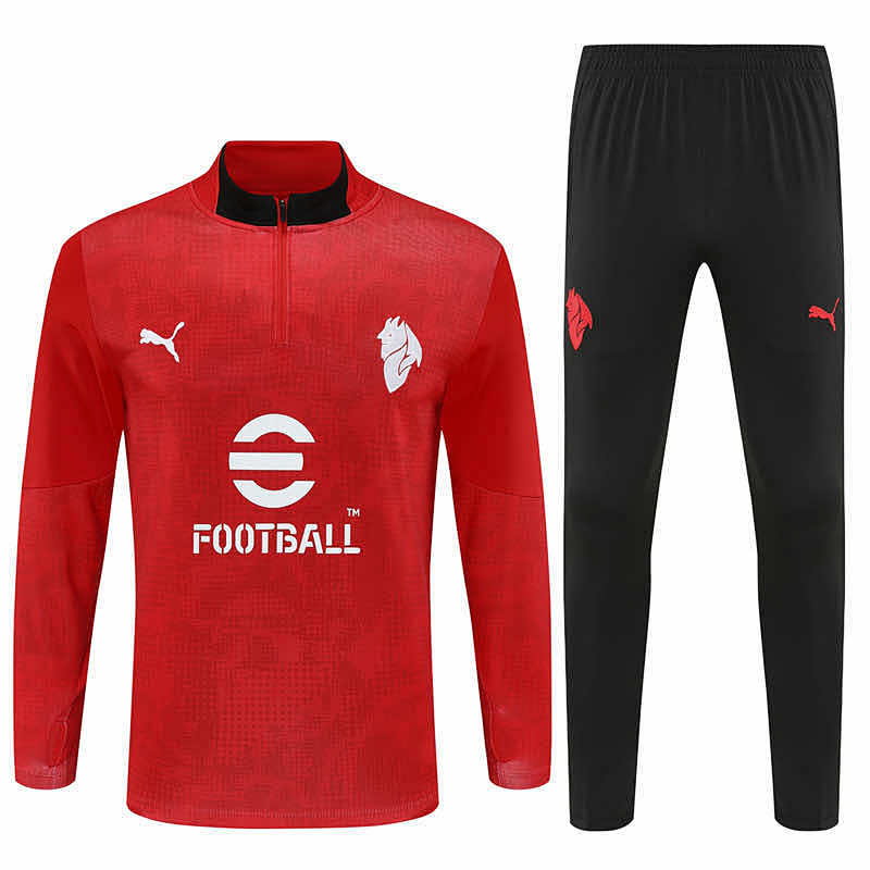 A.C. Milan Half Zip Training Suit Set