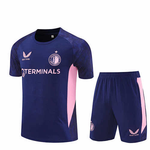 Feyenoord Training Clothes Suit Short Sleeve Fan Version