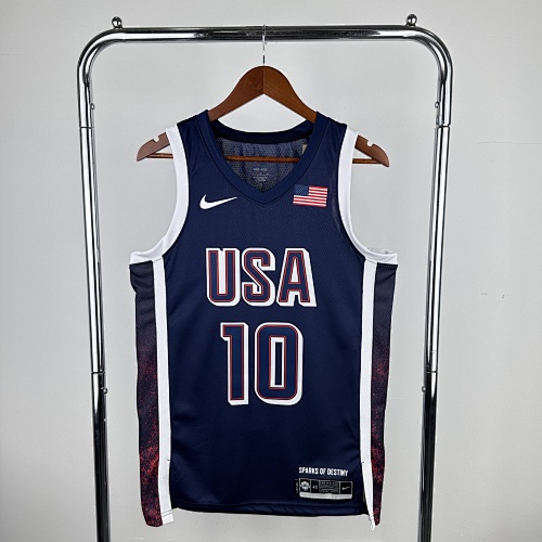 USA National Team Dark Blue 10 Tatum