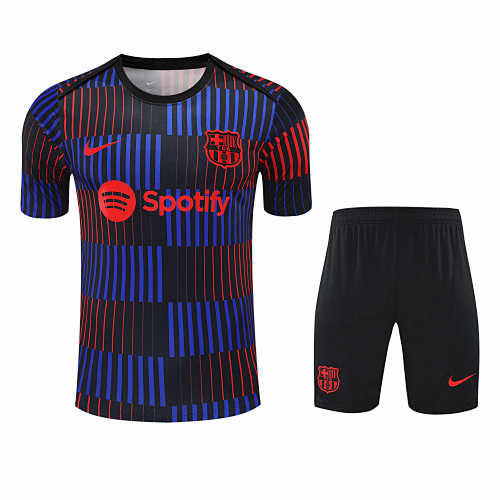 FC Barcelona Barça Training Clothes Suit Short Sleeve Fan Version