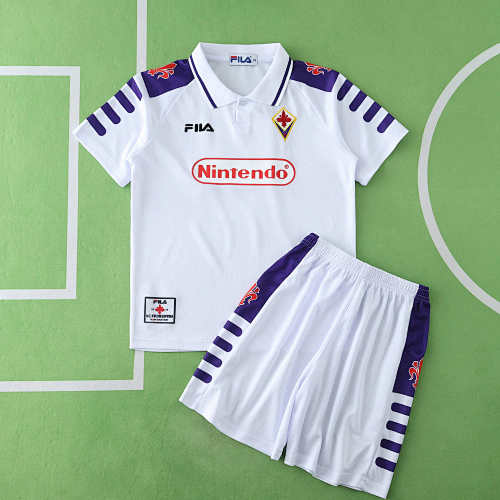 Acf Fiorentina Away Retro Kids Kit
