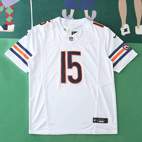 Chicago Bears White 3th Generation 15 Odunze
