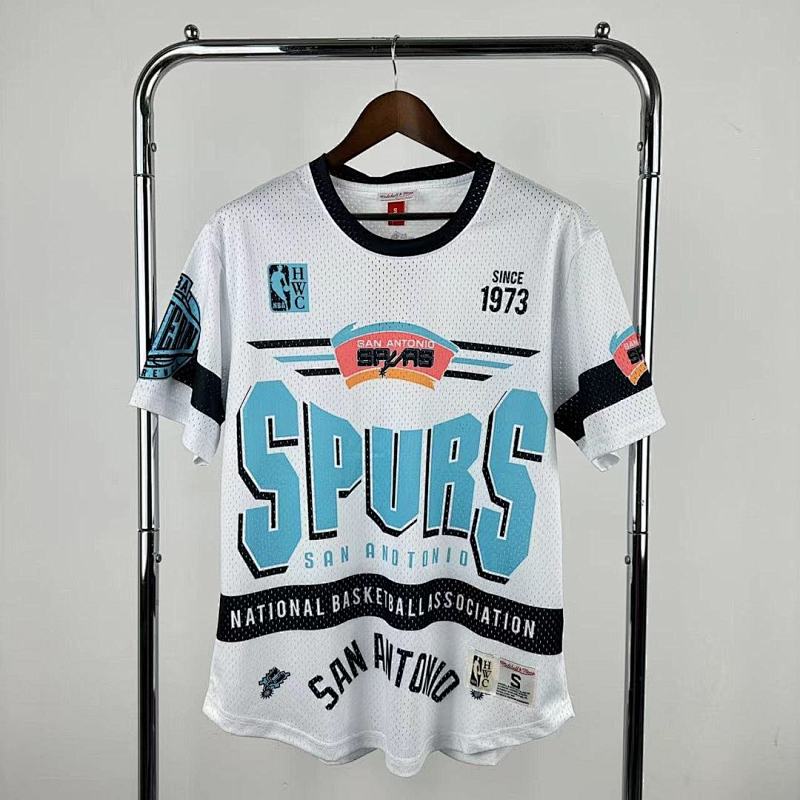 25-26 Nba San Antonio Spurs Retro Short Sleeved Shirt