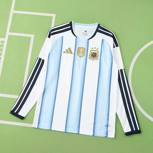 Fifa World Cup Argentina Home Long Sleeved Fan Version