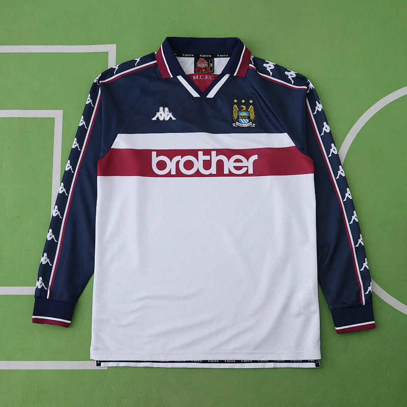Manchester City F.C. Away Long Sleeved Retro Fan Version