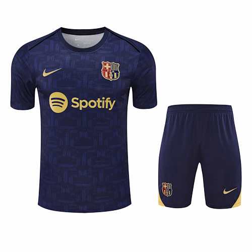 FC Barcelona Barça Training Clothes Suit Short Sleeve Fan Version