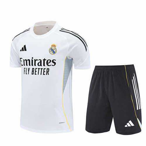 Real Madrid CF Training Clothes Suit Short Sleeve Fan Version