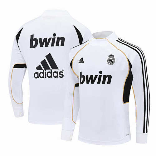 Real Madrid CF White Half Pull Training Suit