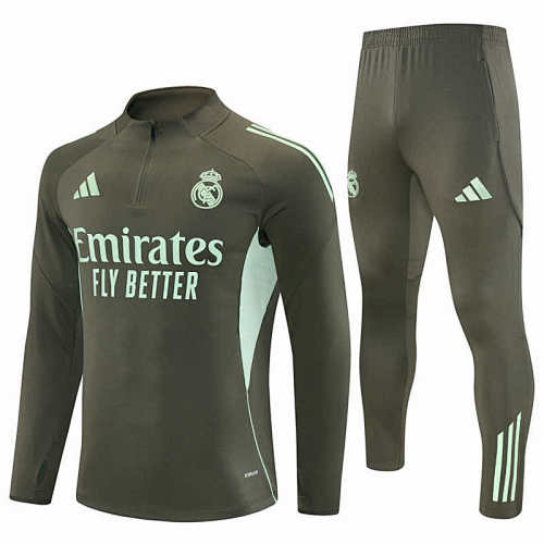 Real Madrid CF Half Zip Training Suit Set
