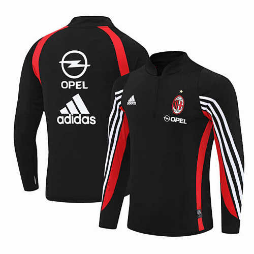 A.C. Milan Black Half Pull Training Suit