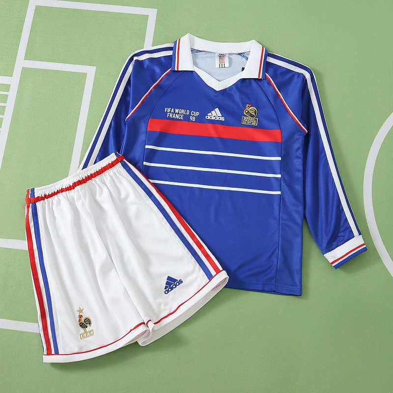 France Home Retro Long Sleeves Kids Kit