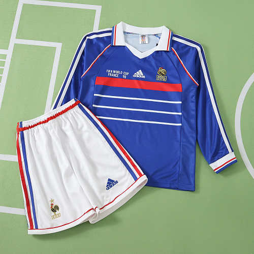 France Home Retro Long Sleeves Kids Kit