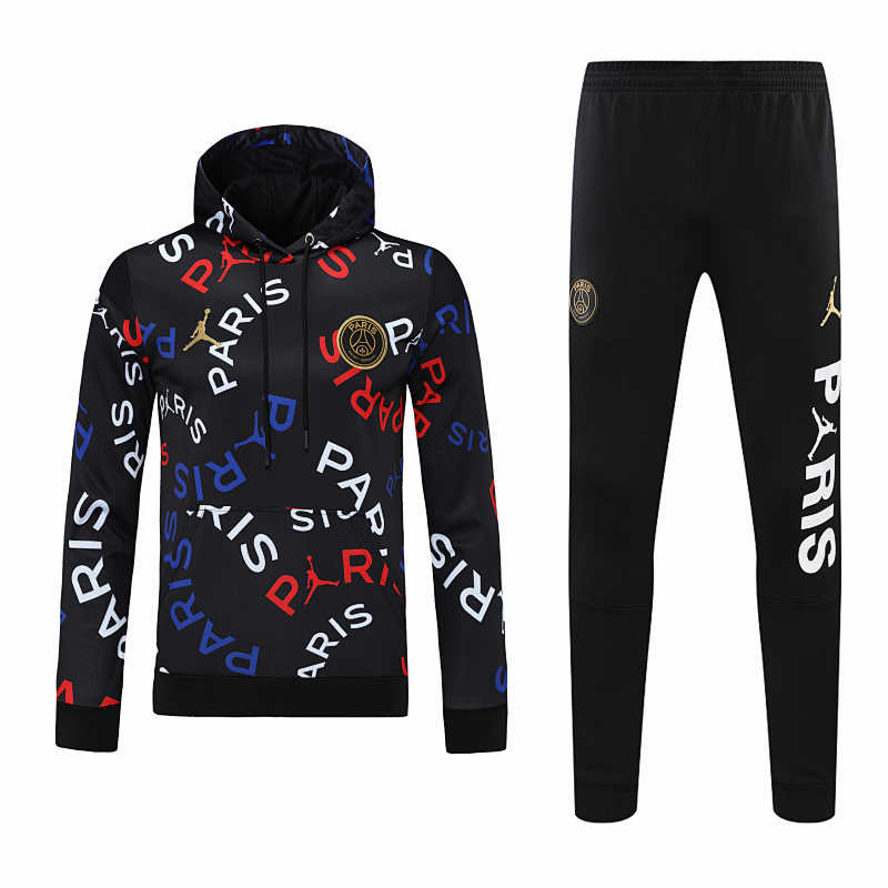 Paris Saint-Germain F.C. Training Suit Hooded Set