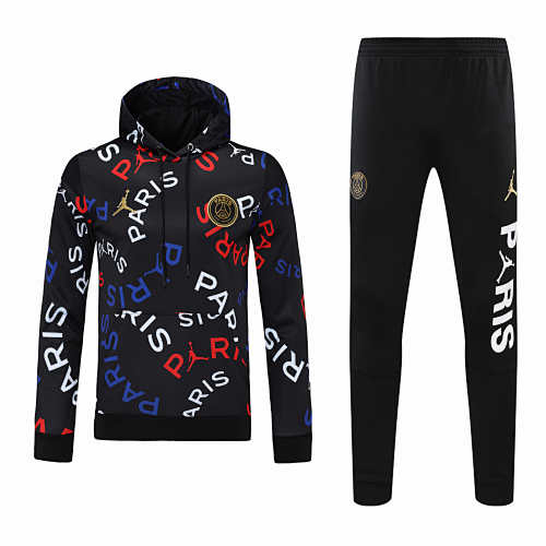 Paris Saint-Germain F.C. Training Suit Hooded Set