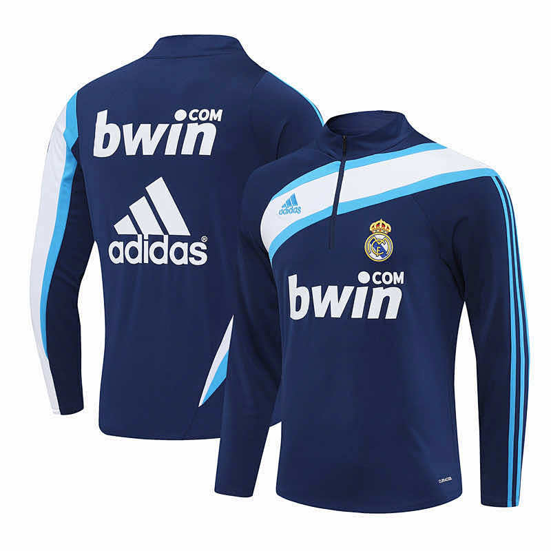 Real Madrid CF Royal Blue Half Pull Training Suit