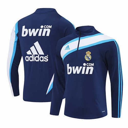 Real Madrid CF Royal Blue Half Pull Training Suit