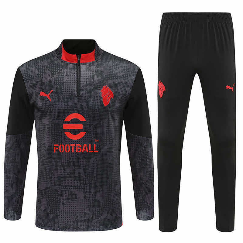 A.C. Milan Half Zip Training Suit Set