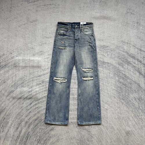 K Wo Repaired Bootcut Indigo Jeans