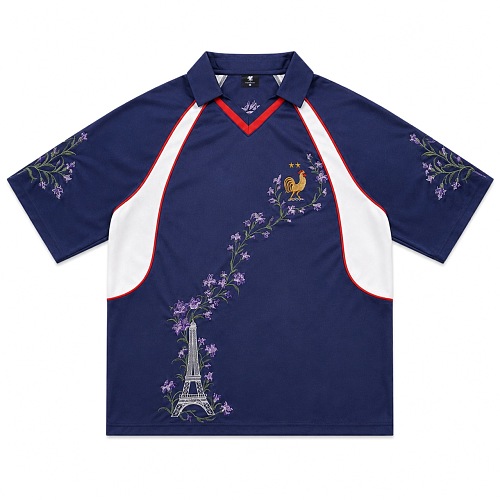 Night Garden Heavy Embroidery Satin Jersey
