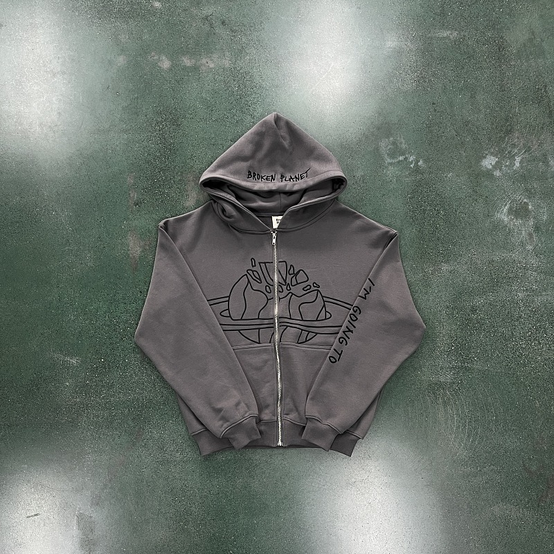 Planet Zip Up Hoodie